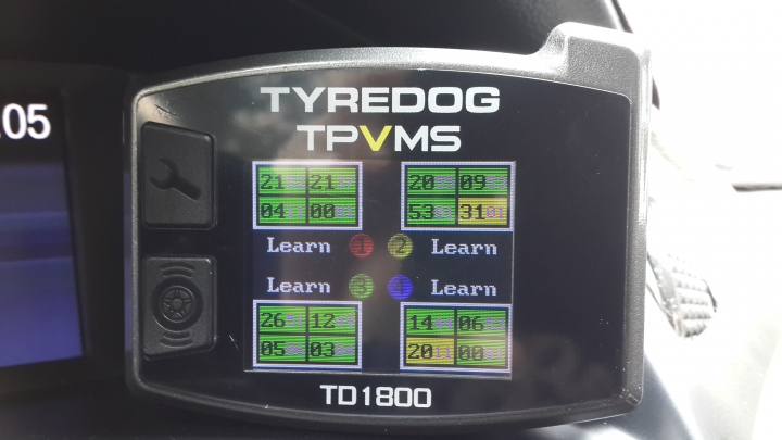 "新機種" Tyredog TD1800 (胎內式 TPVMS) 開箱 & 竹北佑仕達安裝 !!