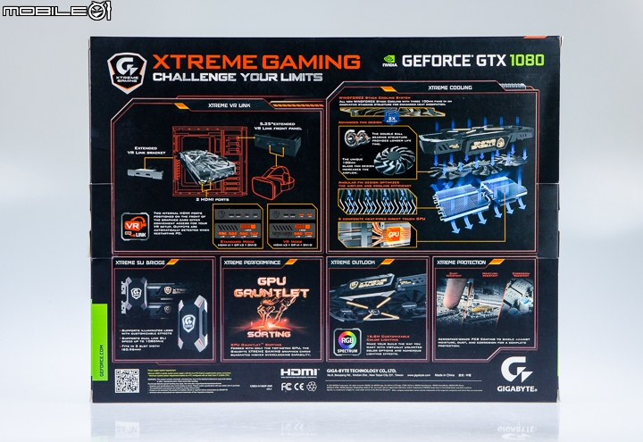 進化散熱 彈性輸出 技嘉XTREME GAMING GTX1080顯示卡