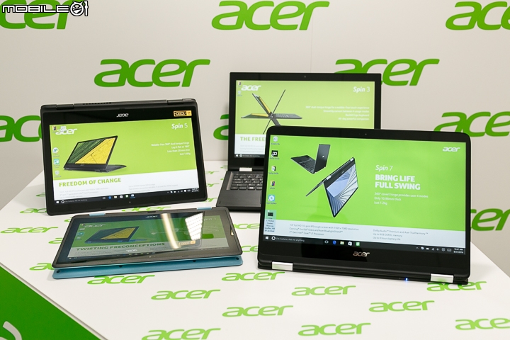 【IFA 2016】輕薄至上！ Acer 推出 Swift 與 Spin 雙系列筆電