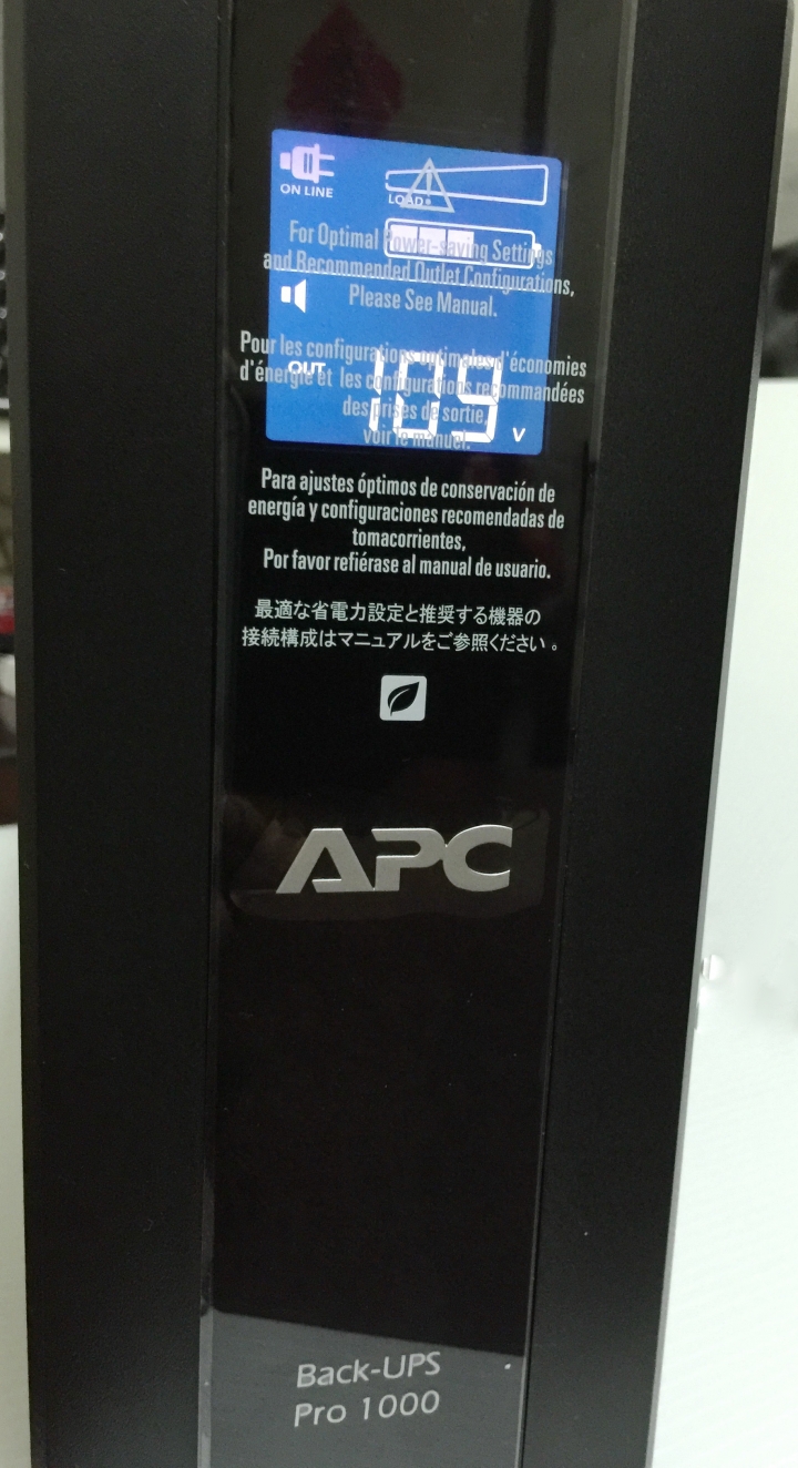 停電 跳電的救星 APC Back-UPS Pro 1000 在線互動式UPS
