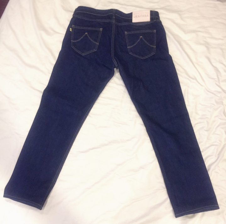 【開箱】Jeansda 金斯大 蘇文棉布邊版靛藍原色褲(SUVIN Cotton-Slender-v)