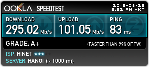 【8/28更新追加測速】台北市供裝中華電信 FTTH 300M/100M 光纖到府全程紀錄