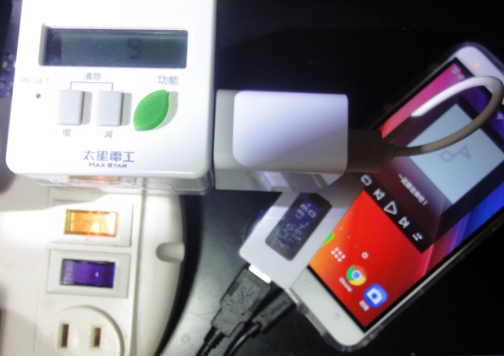 Zenfone3 ZE552KL充電電流測試