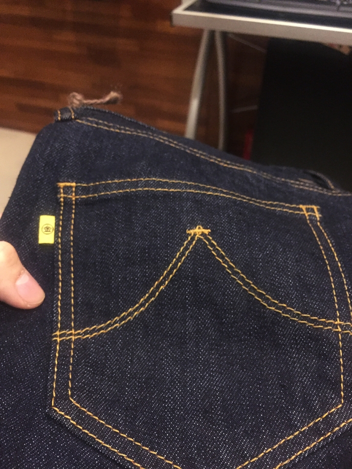 【開箱】Jeansda 金斯大 蘇文棉布邊版靛藍原色褲(SUVIN Cotton-Slender-v)