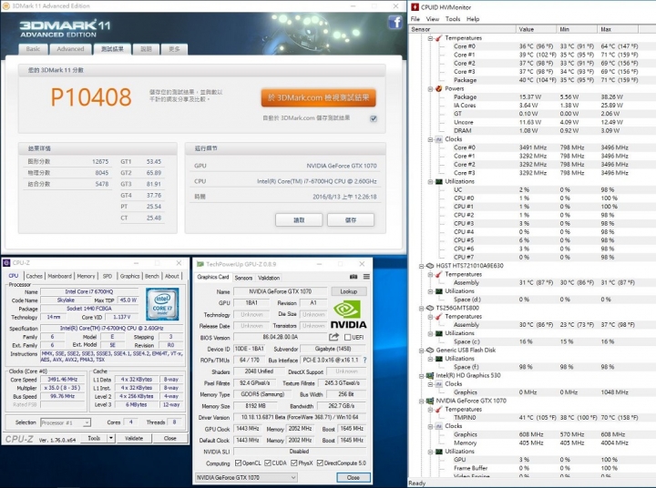 深入剖析P57X V6,更多的GTX1070效能測試