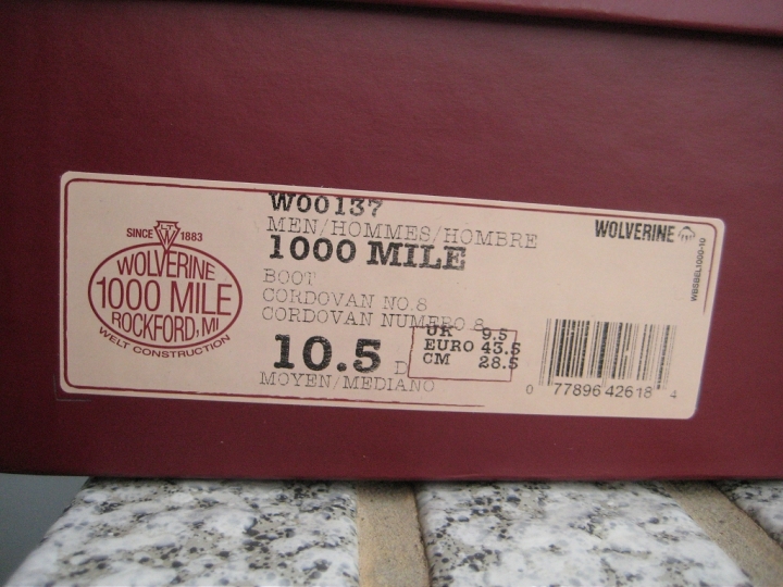 【開箱實穿分享】Wolverine 1000 Mile Cordorvan No. 8 酒紅