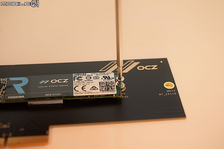 NVMe 速度更上一層 OCZ RD400A PCI-E SSD 256GB 開箱