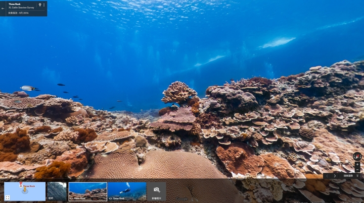 Google街景潛入台灣海底 線上就可悠遊綠島、澎湖、墾丁珊瑚海景