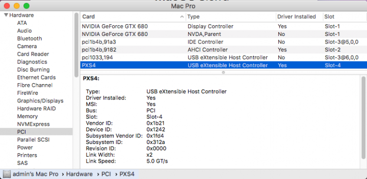 Sunix 三泰 擴充卡 開箱 USB 3.1 Type-A pcie Card in Mac Pro 2009 -Macos 10.9 10.0 - Bootcamp Windows7 (新手發文)