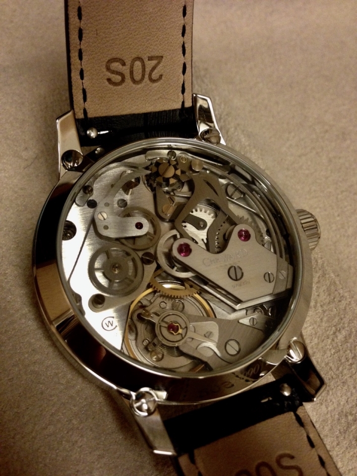 開箱文~英國錶 神改造機芯Christopher Ward C9 (C900) Single Pusher Chronograph 單按把計時錶