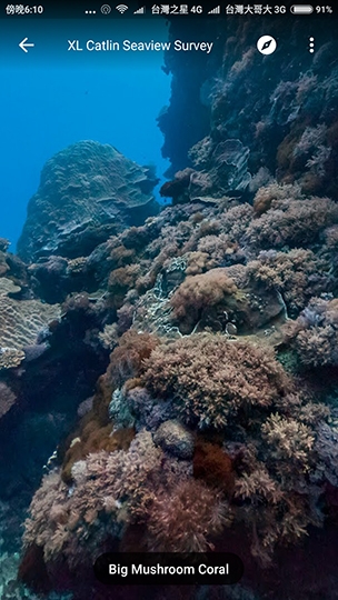 Google街景潛入台灣海底 線上就可悠遊綠島、澎湖、墾丁珊瑚海景