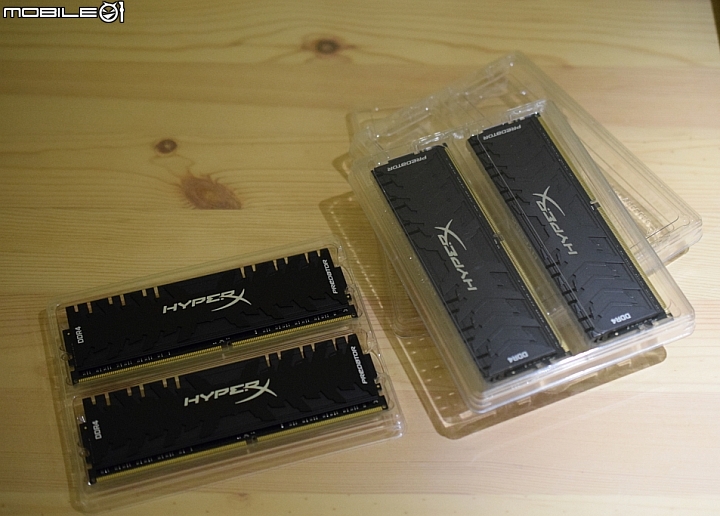 金士頓 DDR4-3333 新款散熱片 HyperX Predator 開箱分享