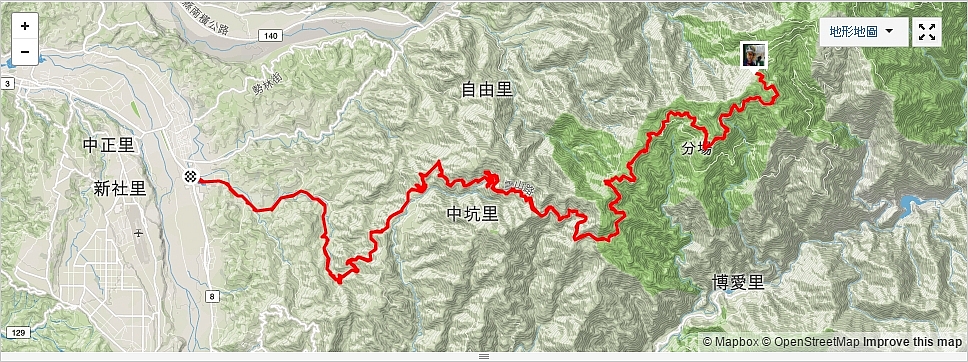 七天國定假日之一光復節的大雪山騎跡