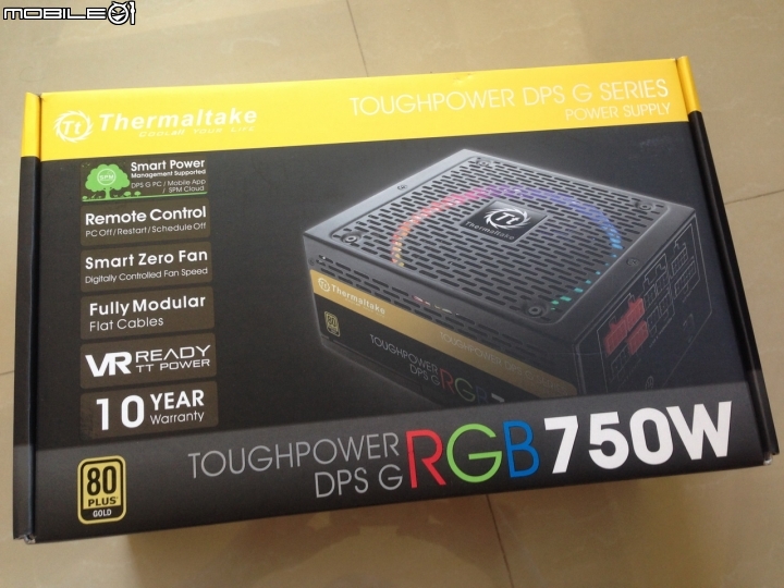 進入未來的時代 TT Toughpower DPS G RGB 750W分享