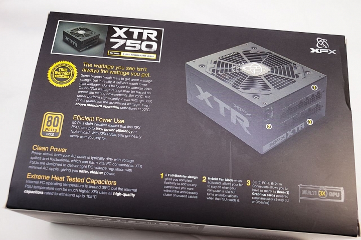 重返台灣市場首作,XFX XTR 750W 金牌全模組化電源供應器開箱測試