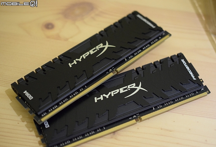 金士頓 DDR4-3333 新款散熱片 HyperX Predator 開箱分享