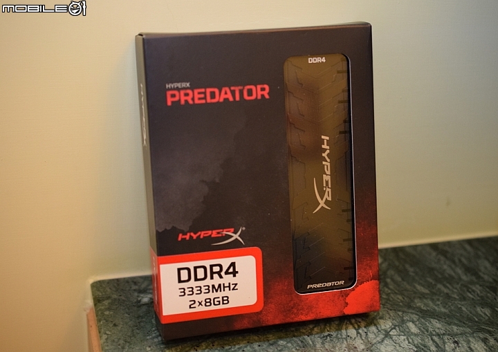 金士頓 DDR4-3333 新款散熱片 HyperX Predator 開箱分享