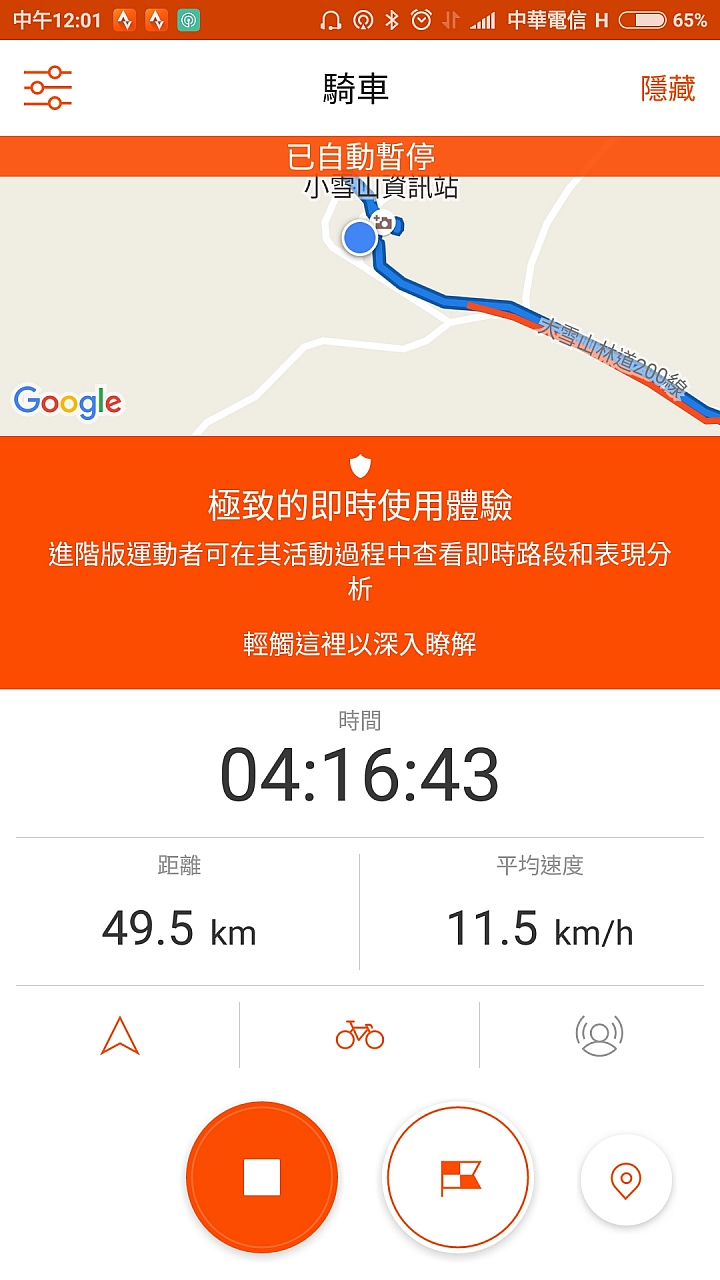 七天國定假日之一光復節的大雪山騎跡