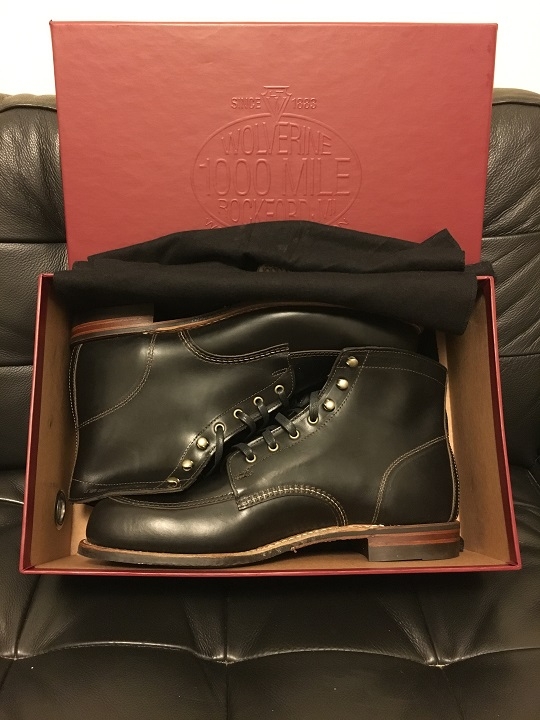 我的第一雙金剛狼Wolverine 1000 Mile Courtland