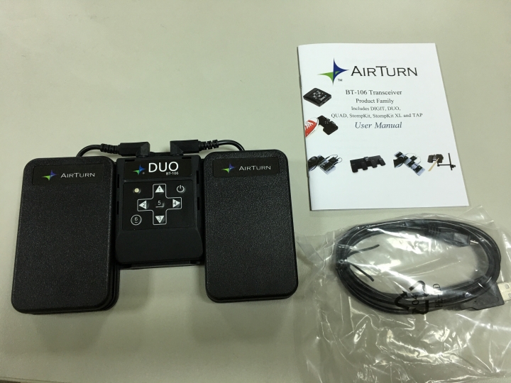 (開箱)自動藍芽翻譜器AirTurn BT-106