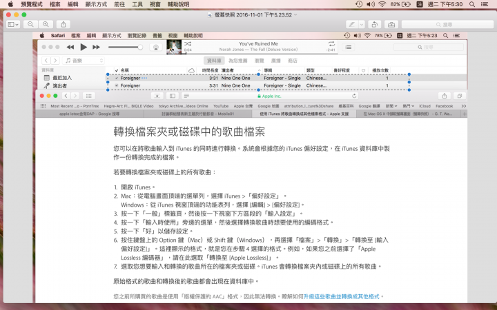 iTunes音樂檔案匯出請教(文長)