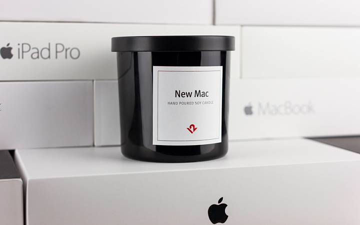 【新鮮】交換禮物就它了「New Mac Candle」給你果粉的味道
