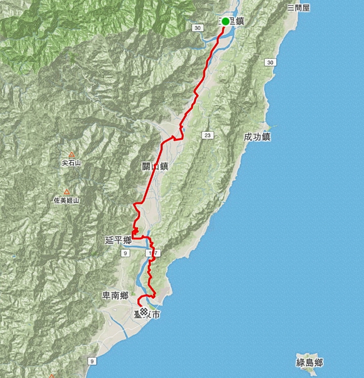 2015 單車旅行 環半島遊記 Day-1 花蓮-台東