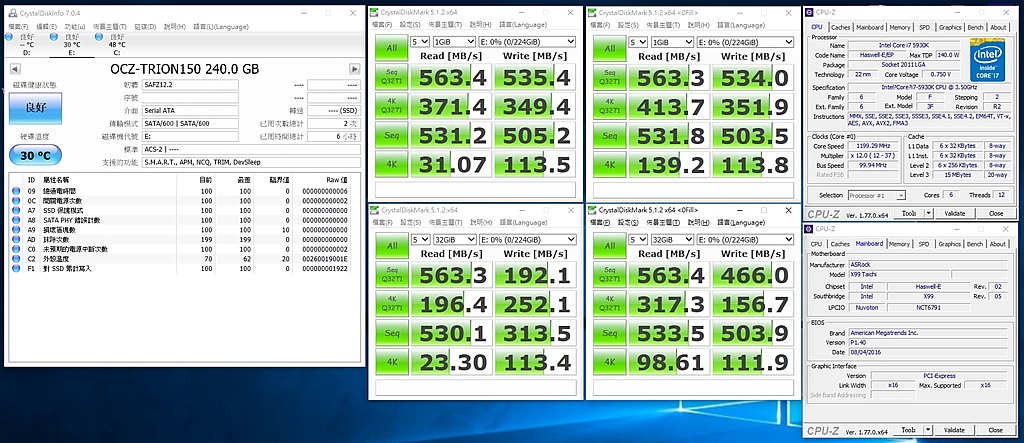 換換病發作,ASRock X99 Taichi + Intel Core i7-5930K