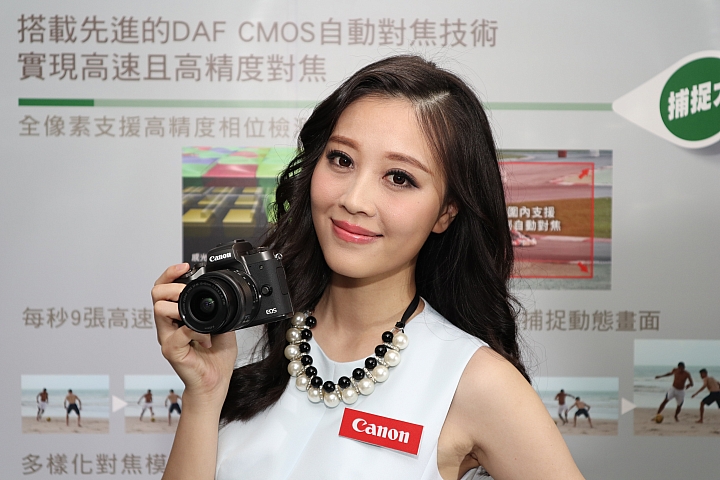 【採訪】Canon EOS M5 搭載DAF技術對焦超犀利,連拍每秒9張支援下翻自拍!