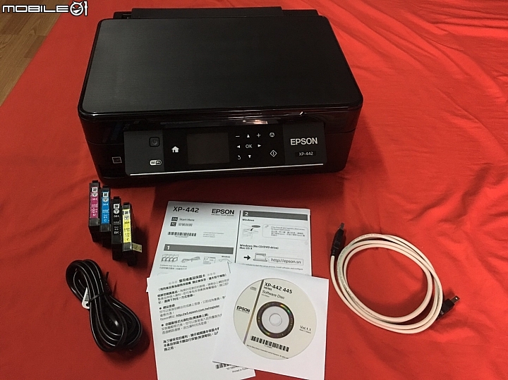 Epson xp-442 灑花開箱 XD