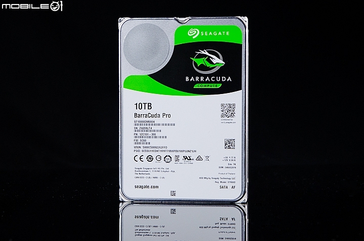 超大容量 免費救援 Seagate BarraCuda Pro 10TB硬碟實測