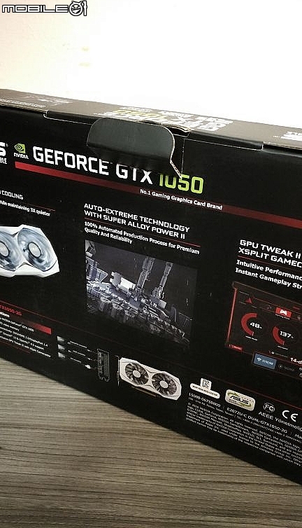 GTX750 最佳接班人 ASUS GTX1050 DUAL 隨意開箱分享