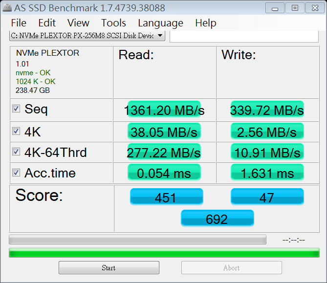 PLEXTOR M8Pe SSD 跑分偏低,是那裡沒有設定好嗎? 12/22更新 轉PCIe2.0X4