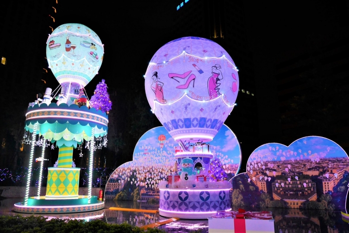 【台北信義區 | 活動】雨夜中的浪漫耶誕廣場★阪急百貨愛。Sharing聖誕活動