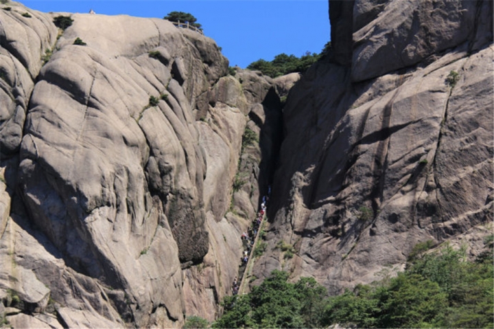 20161115 黃山遊 百步雲梯 鳌鱼峰