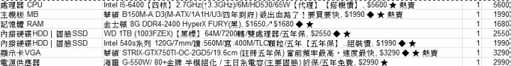 新手組裝電腦20k上下的遊戲機