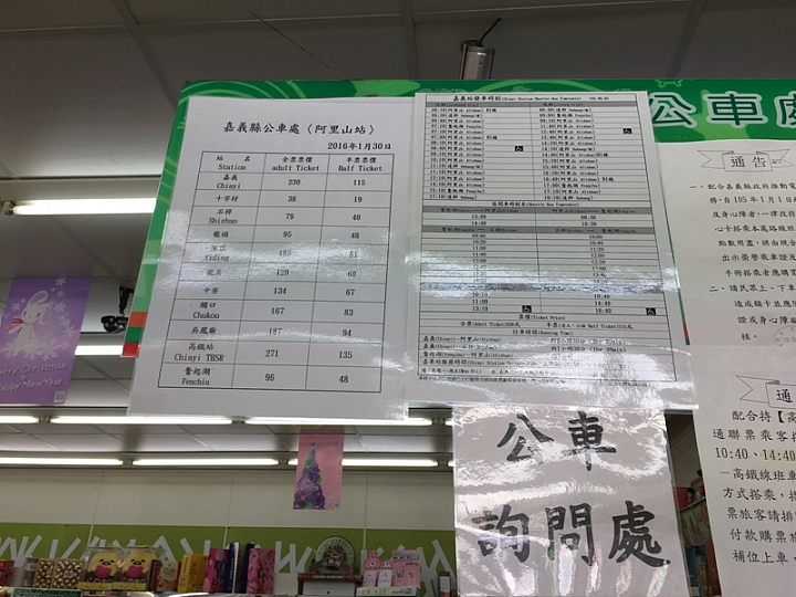 20161201~1215 阿里山、墾丁、綠島、武嶺放空之旅 (一)日月潭、阿里山、嘉義行程