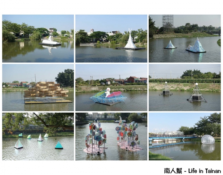 【台南鹽水區-燈節】透過四種顏色營造出春曉.夏綠.秋紅.冬藏,四季不同氛圍~2017月津港燈節