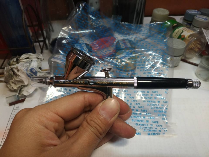 OLYMPOS MP-200C 0.23噴筆 開箱~~~~
