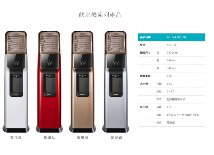 想請問各位前輩悅氏飲水機