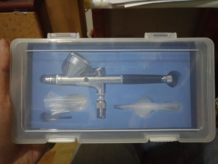 OLYMPOS MP-200C 0.23噴筆 開箱~~~~