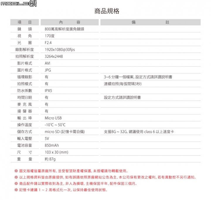 補上影片-新入手 K100 III 機車行車紀錄器分享~