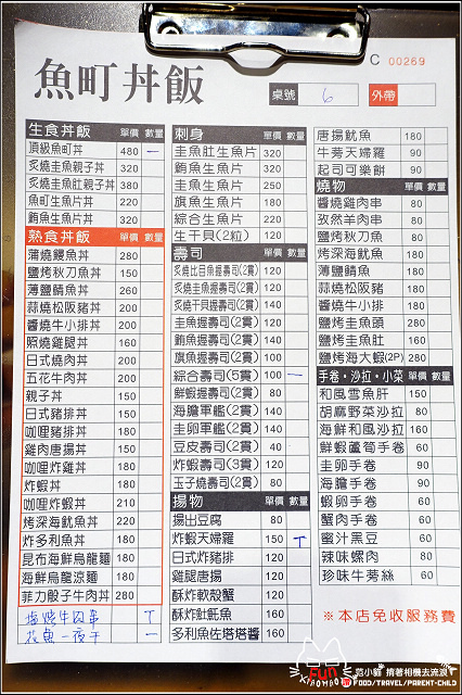 【新竹】魚町丼飯(東大店),CP高平價消費料多食材鮮美又好吃,值得再訪的口袋名單,平日用餐小雀幸天婦羅第二份只要,不點實在對不起自己,錯過你就藍瘦香菇了