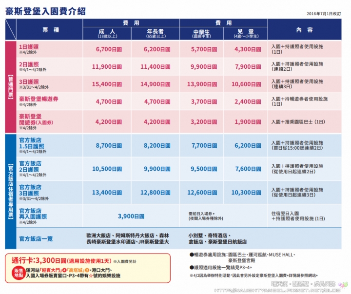 【九州必去】日本長崎最大歐洲主題樂園・豪斯登堡〈Huis Ten Bosch〉攻略
