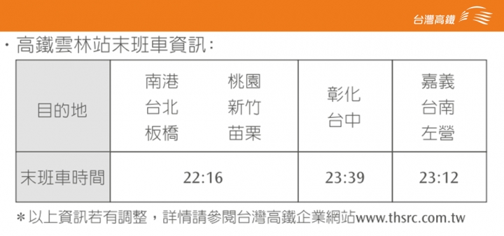 雲林台灣燈會-如何搭乘高鐵前往