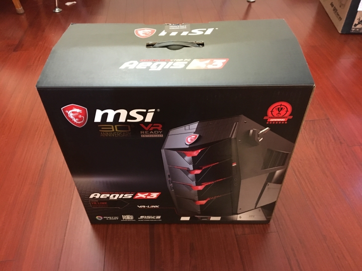微星 MSI Aegis X3 不專業開箱評測文