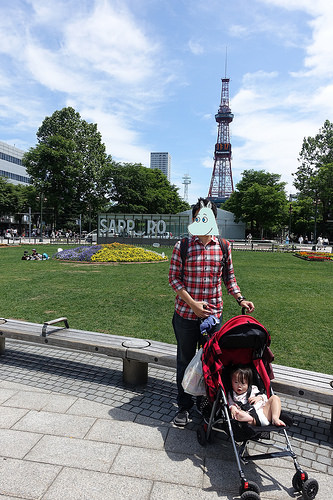 【2016北海道親子行】札幌市區景點。大通公園&札幌電視塔~溜小孩最佳去處