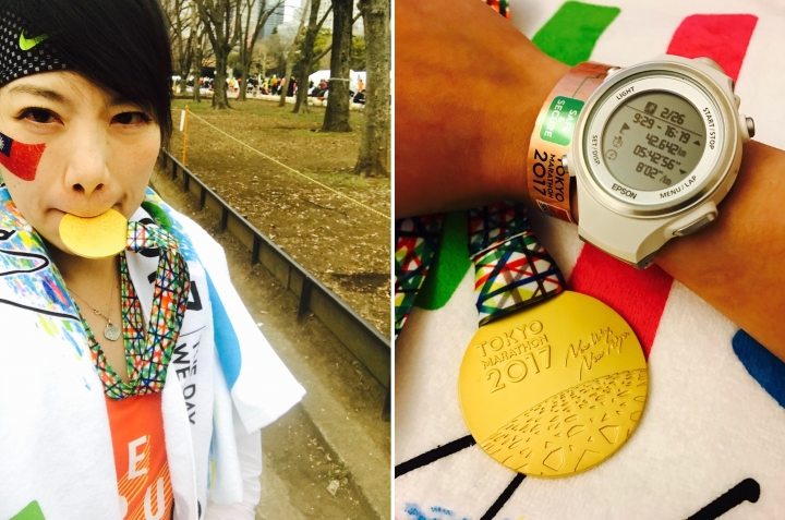 我的第二場全程馬拉松42.192KM達成 – 2017東京馬拉松