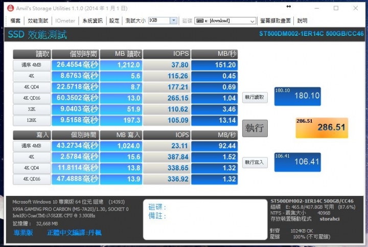 Plextor M8PEY寫入速度衰退?