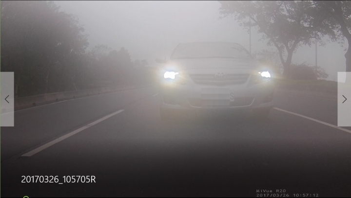 MIO R58 後視鏡行車紀錄器使用第四天~後鏡頭起霧紀錄